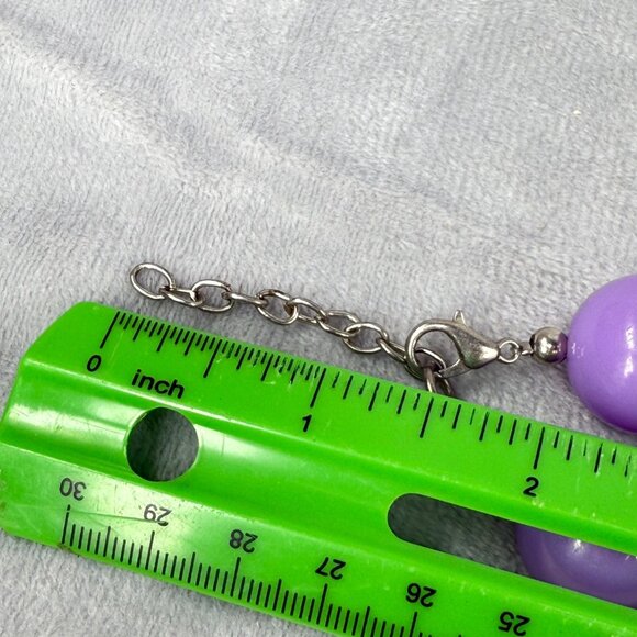 Trolls Pendant Chunky Beaded Necklace Multicolor Pastels Adjustable Women Girls - Picture 8 of 16